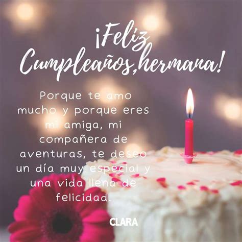 cumpleaños feliz a una hermana|deseos de cumpleanos para hermana.